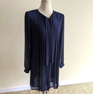 Sanctuary Feeling Prairie Tie Neck Babydoll Dress